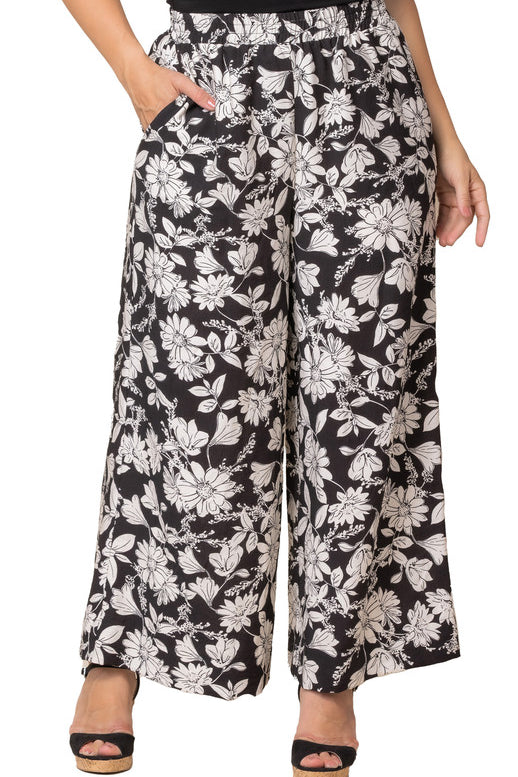 Eva Wide Leg Palazzo Pants - Plus