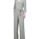 3/4 Sleeve Belted Jumpsuit - Petite - DressbarnJumpsuits & Rompers