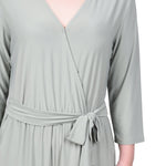 3/4 Sleeve Belted Jumpsuit - Petite - DressbarnJumpsuits & Rompers