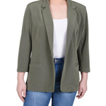 3/4 Sleeve Heavy Jacquard Knit Jacket - Petite - DressbarnCoats & Jackets