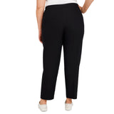 Alfred Dunner Plus Classic Allure Fit Proportioned Pant with Elastic Comfort Waistband Average Length