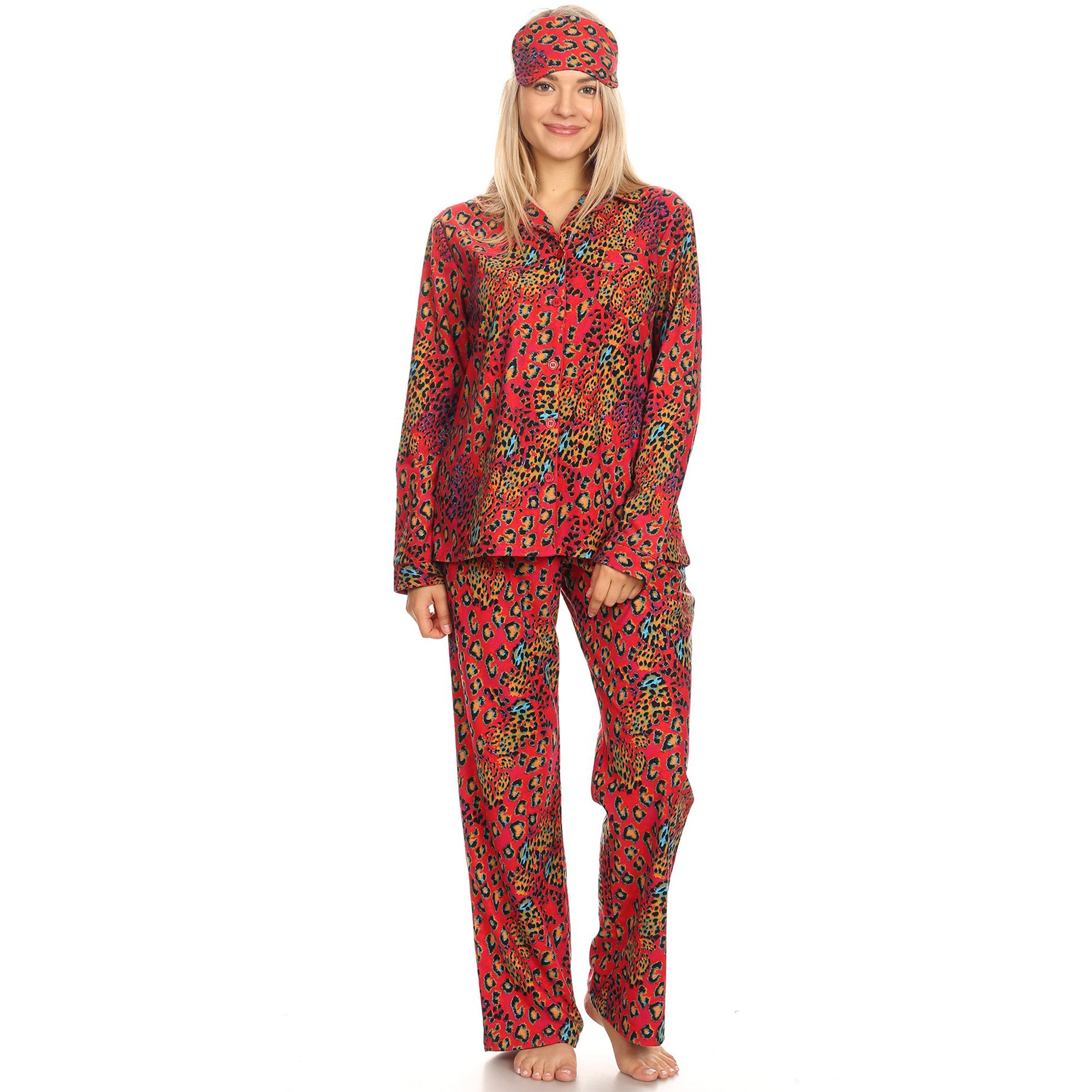 Women's Three-Piece Pajama Set - DressbarnLounge Sets