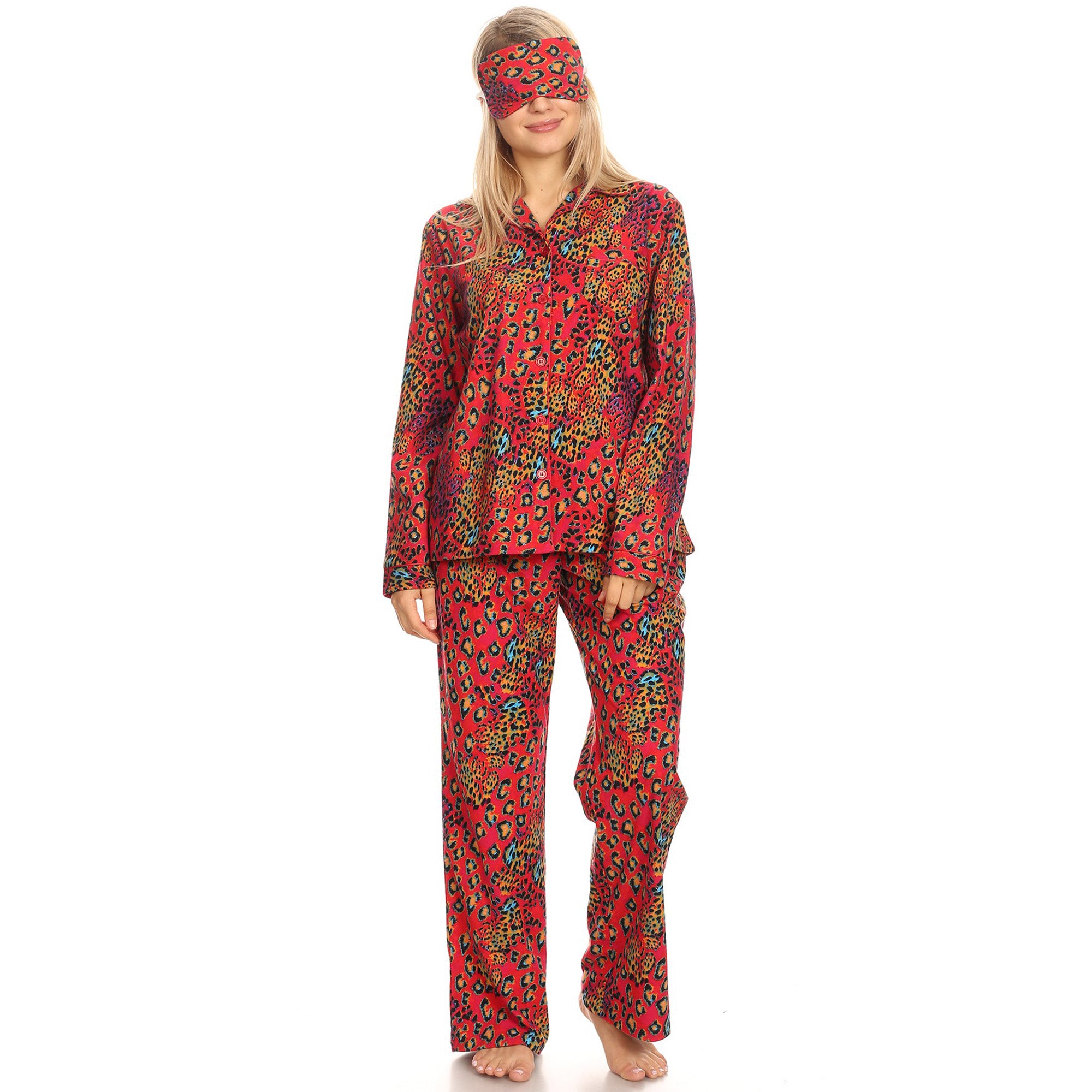 Women's Three-Piece Pajama Set - DressbarnLounge Sets