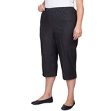 Alfred Dunner Women's Relaxed Fit Denim Capri - Plus