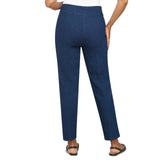 Alfred Dunner Women's Super Stretch Mid- Rise Short Length Pant