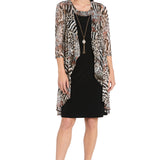 2-Piece Jacket Dress with Detachable Necklace