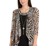 2-Piece Jacket Dress with Detachable Necklace