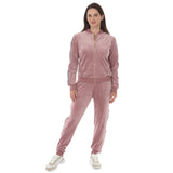 Women's Velour Zip-Front Jacket & Jogger Pants Set