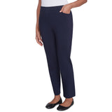 Alfred Dunner Classic Allure Fit Proportioned Pant with Elastic Comfort Waistband Short Length