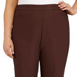 Alfred Dunner Plus Classic Allure Fit Proportioned Pant with Elastic Comfort Waistband Short Length