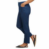 Alfred Dunner Women's Super Stretch Mid- Rise Average Length Pant- Petite