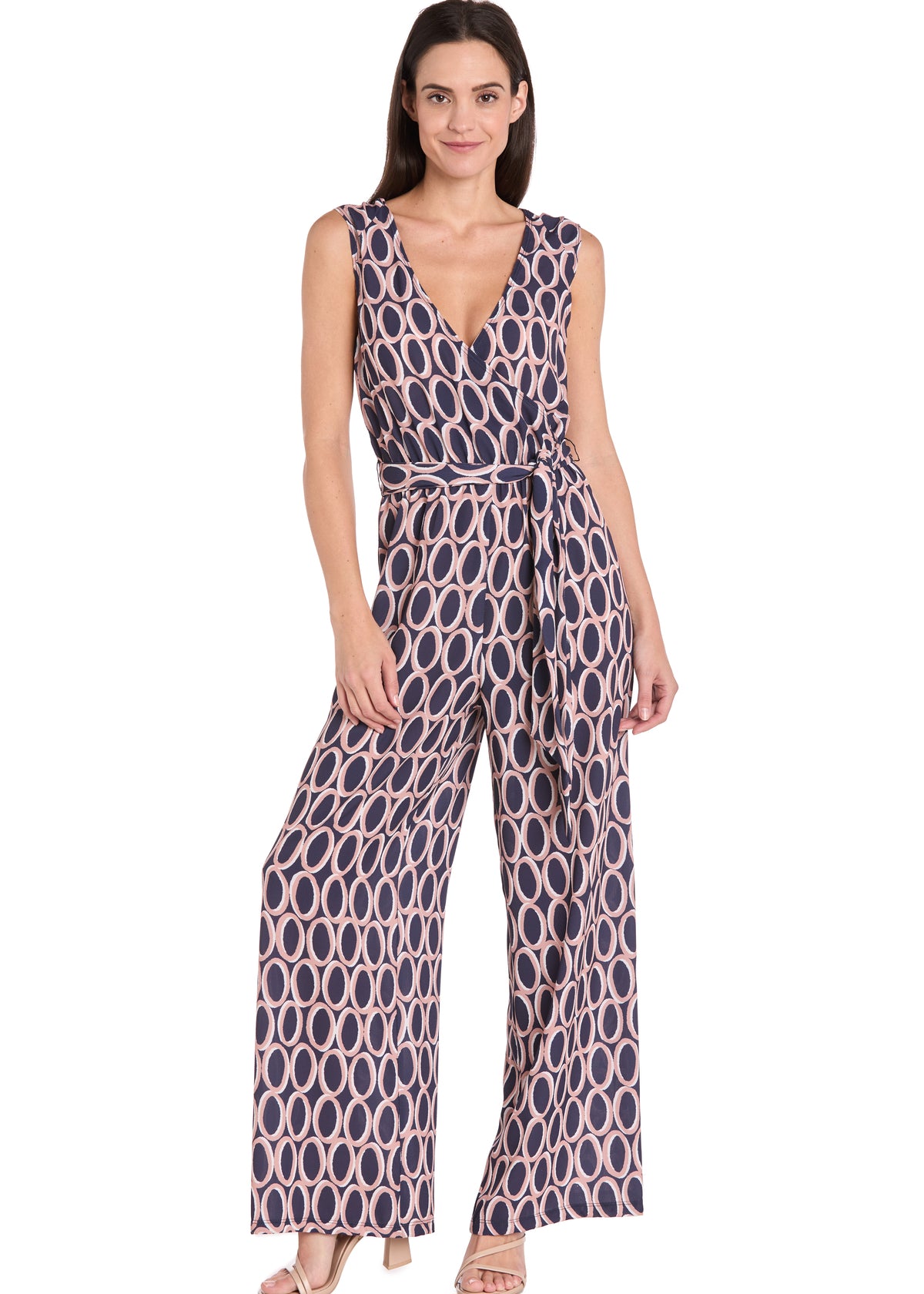 dresses and jumpsuits Party Dress For Mother Of The Bride Designed Neckline 3/4 Length Sleeves Jumpsuit Sash Floor-Length Wedding Guest Jumpsuits Neckline Jumpsuits & Rompers Dressbarn