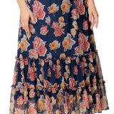 Isla Tiered Mesh Maxi Skirt - Plus