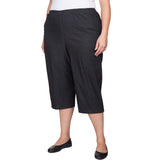 Alfred Dunner Women's Relaxed Fit Denim Capri - Plus