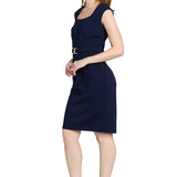 Belted Sheath Dress - Petite