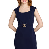 Belted Sheath Dress