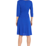 Jersey Faux Wrap with 3/4 Sleeve
