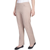 Alfred Dunner Classic Allure Fit Proportioned Pant with Elastic Comfort Waistband Short Length