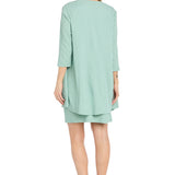2Pc Jacket Dress with Necklace