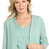 2Pc Jacket Dress with Necklace
