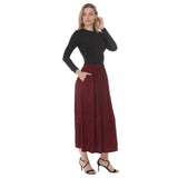 Women's Rhinestone Embellished A-Line Maxi Skirt