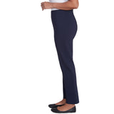 Alfred Dunner Classic Allure Fit Proportioned Pant with Elastic Comfort Waistband Short Length