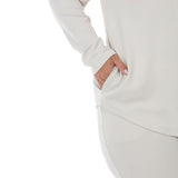 Plus Size Hooded Zip-Front Top and Straight-Leg Pants Set