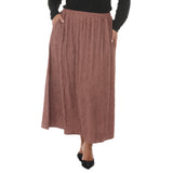 Plus Size Rhinestone Embellished A-Line Maxi Skirt