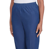 Alfred Dunner Relaxed Fit Denim Capri