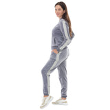 Women's Velour Zip-Front Jacket & Jogger Pants Set