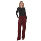Women's Rhinestone Embellished Straight-Leg Pants
