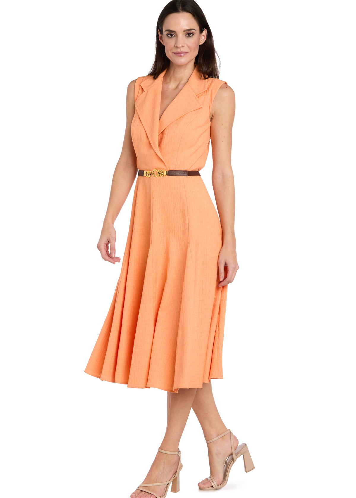 Fit and Flare Shirt Dress with Belt Fit and Flare Shirt Dress with Belt