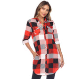 Classic Plaid Tunic Shirt