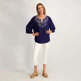 Westport Signature Fray Hem Capri in White