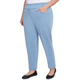 Alfred Dunner Women's Super Stretch Mid- Rise Average Length Pant - Plus