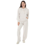 Women's Hooded Pullover and Straight-Leg Pants Set