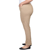 Alfred Dunner Plus Classic Allure Fit Proportioned Pant with Elastic Comfort Waistband Average Length