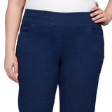 Alfred Dunner Women's Super Stretch Mid- Rise Average Length Pant - Plus