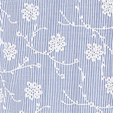 Alfred Dunner Puff Print Pinstripe Embroidered Button Down Top - Plus