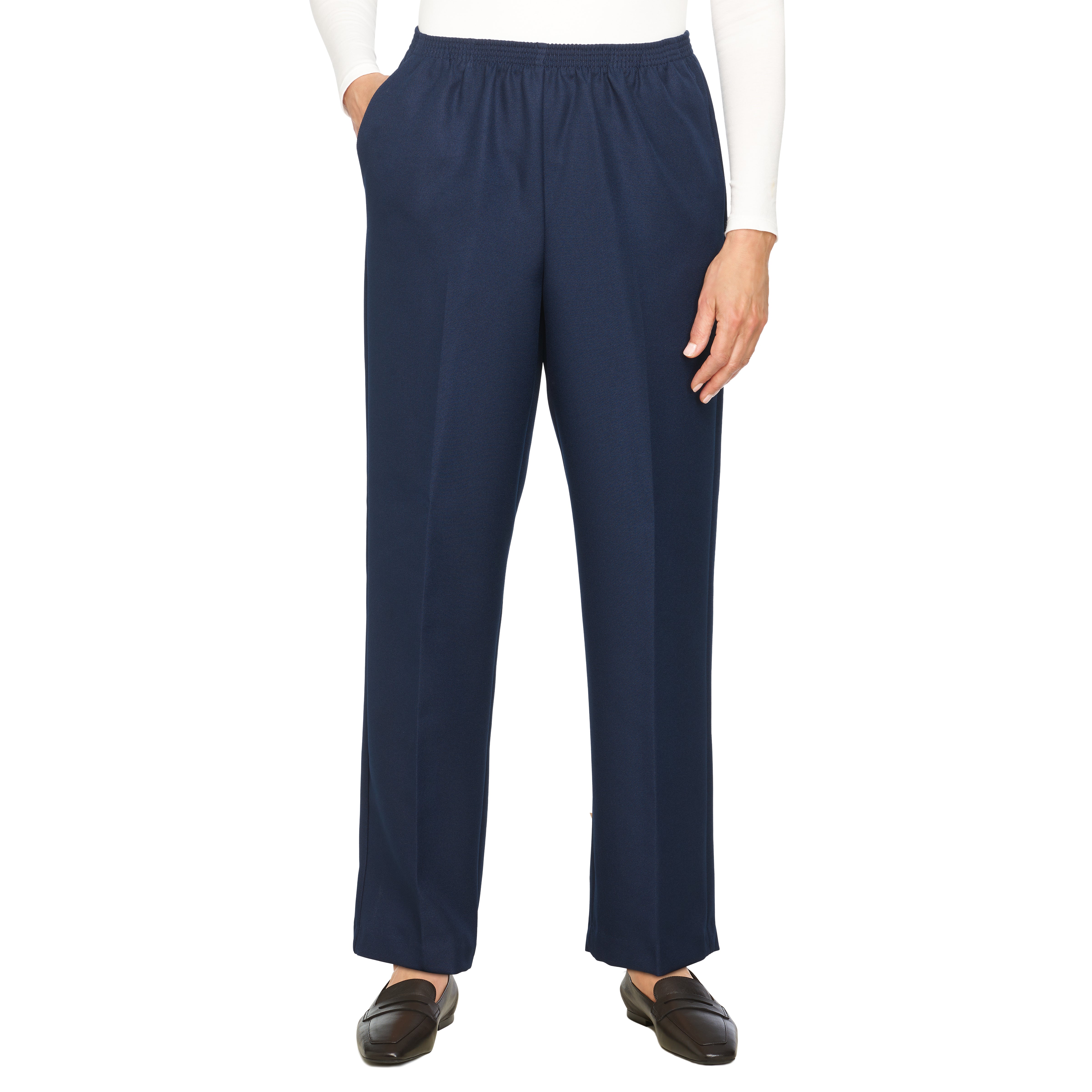 Alfred Dunner Classic Proportioned Pant Average Length- Petite