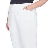 Alfred Dunner Plus Classic Allure Fit Proportioned Pant with Elastic Comfort Waistband Short Length