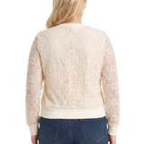 NY Collection Plus Size Long Sleeve Lace Blouse