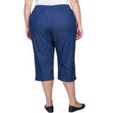 Alfred Dunner Women's Relaxed Fit Denim Capri - Plus