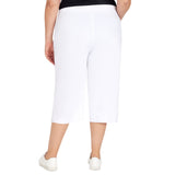 Alfred Dunner Women's Allure Stretch Clamdigger Pant - Plus