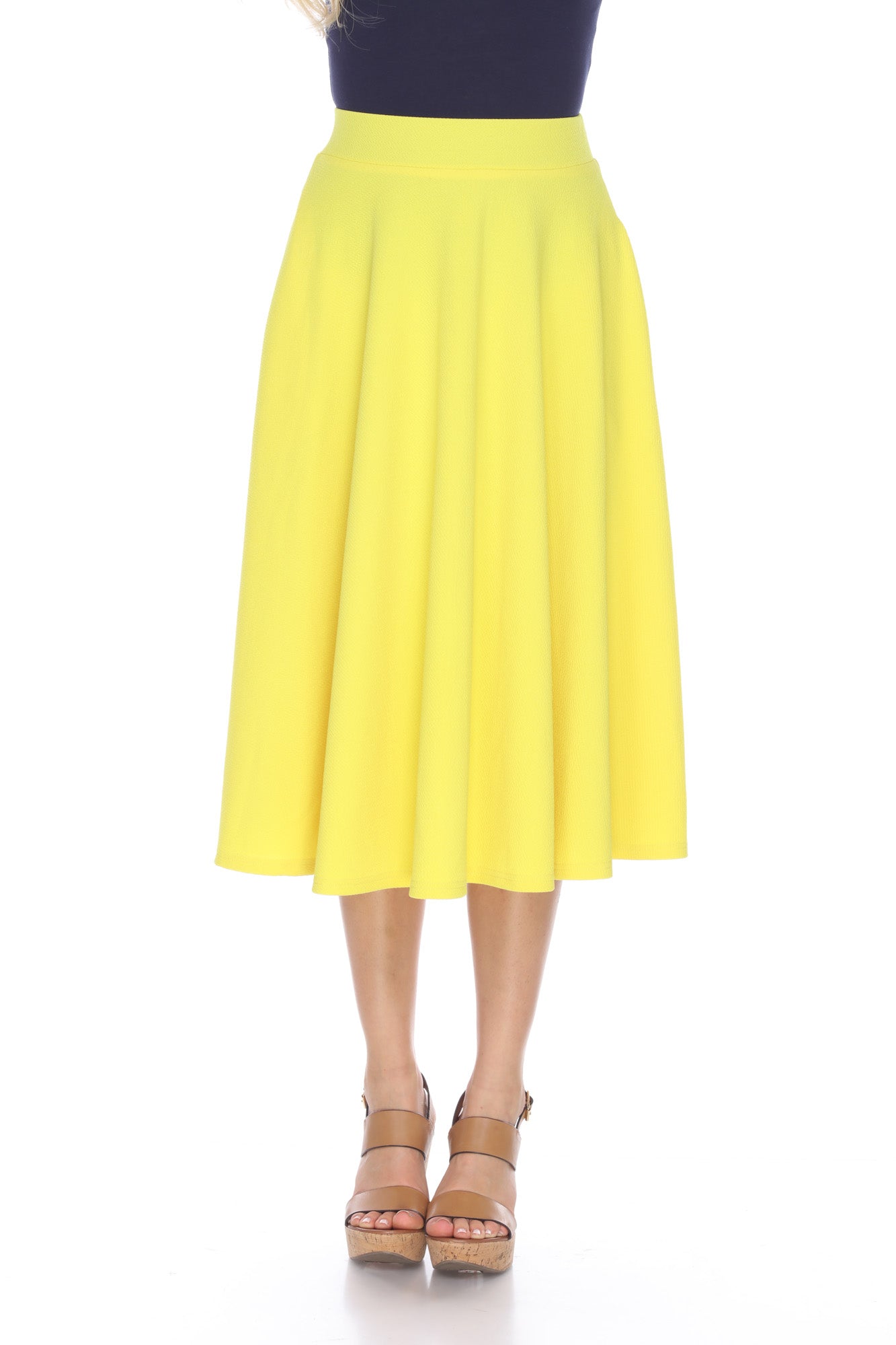 Flared Midi Skirt with pockets - DressbarnSkirts