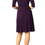 Essential Wrap Dress in Plum Passion