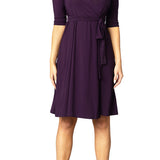 Essential Wrap Dress in Plum Passion