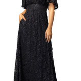 Luminous Sequin Lace Evening Gown