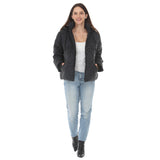 Women's Hooded Quilted Puffer Coat