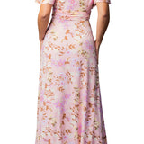 Vienna Maxi Dress - Lively Peach Floral